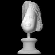 head woman scan portrait 3d print model - Mito3D
