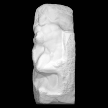 unfinished sculpture prisoner pope julius ii scan man halfbody 3d print model - Mito3D