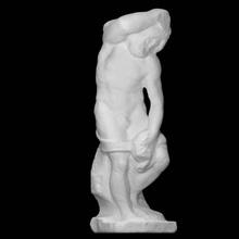 unfinished sculpture prisoner pope julius ii 3 scan man fullbody 3d print model - Mito3D