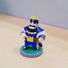 clash royale - blue king fan art app crown figurine game hobby model supercell character paint clashroyale 3d print model - Mito3D