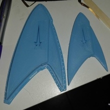 estrella emigrar descubrimiento Insignia rangos ventilador Arte Star Trek 3d print model - Mito3D