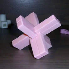 croix du charpentier casse t brinquedos jogos enigma quebra cabeças burrpuzzle cassetete croixducharpentier 3d print model - Mito3D