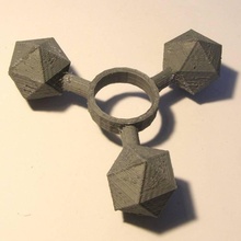 d20 agiter fileur jouets Jeux tinkercad 3d print model - Mito3D