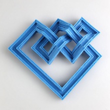 escher nodo l'istruzione mathematicalforms illusione 3d print model - Mito3D