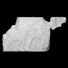 Partenon friz güney xlvi 142 143 144 taramak hayvan blok 3d print model - Mito3D