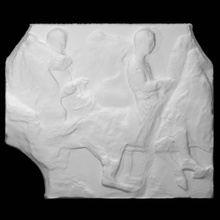 parthenon frieze south vi 15-16 scan man block 3d print model - Mito3D