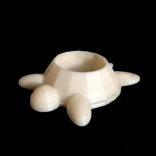 turtle planter - tinkercad & garden pot reptile nosupports designcompetition turtoise 3d print model - Mito3D