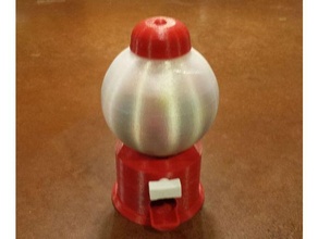 mini boule gomme machine jouets Jeux 3d print model - Mito3D