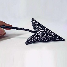 filigrane flèche broche bijoux 3d print model - Mito3D