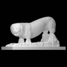 leona funerario escanear animal cuerpo completo 3d print model - Mito3D