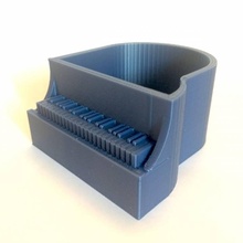 piano planter & garden tinkercad 3d print model - Mito3D