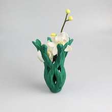 textured vase Garten productdesign Wettbewerb Weihnachten 2014 support kostenlos 3d print model - Mito3D