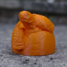 tartaruga calcolo statua alto maglia facce giocattoli Giochi scansione 3d print model - Mito3D