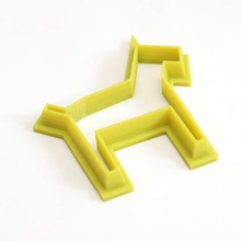 dog cookie cutter & garden 3d print model - Mito3D