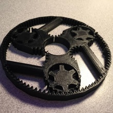 engrenagem inquietação spinner tema brinquedos jogos tinkercad 3d print model - Mito3D