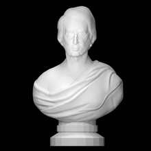 William seward analyse buste homme portrait politicien marbre Washington DC smithsonien benzoni 3d print model - Mito3D