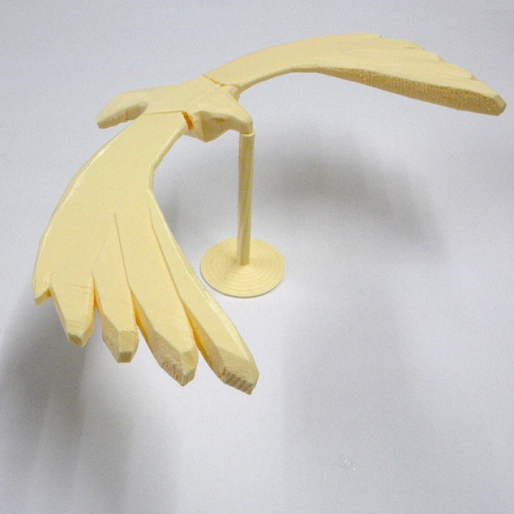 cristal balanceamento pássaro jardim office equilíbrio 3D print model - Mito3D