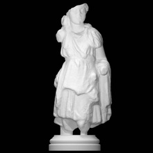 estatueta menina representado Artemis Varredura deusa mulher corpo 3d print model - Mito3D