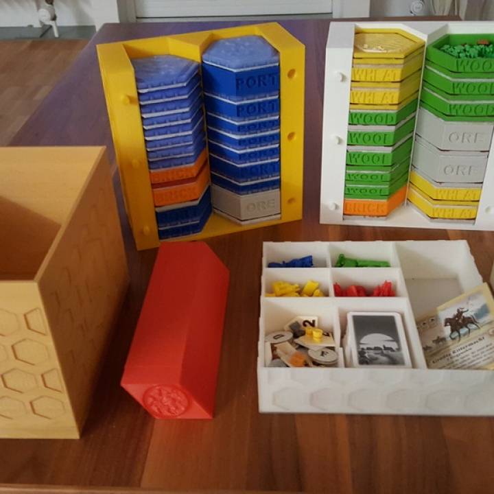 storage settler catan board games box settlers settlersofcatan 3D print model - Mito3D