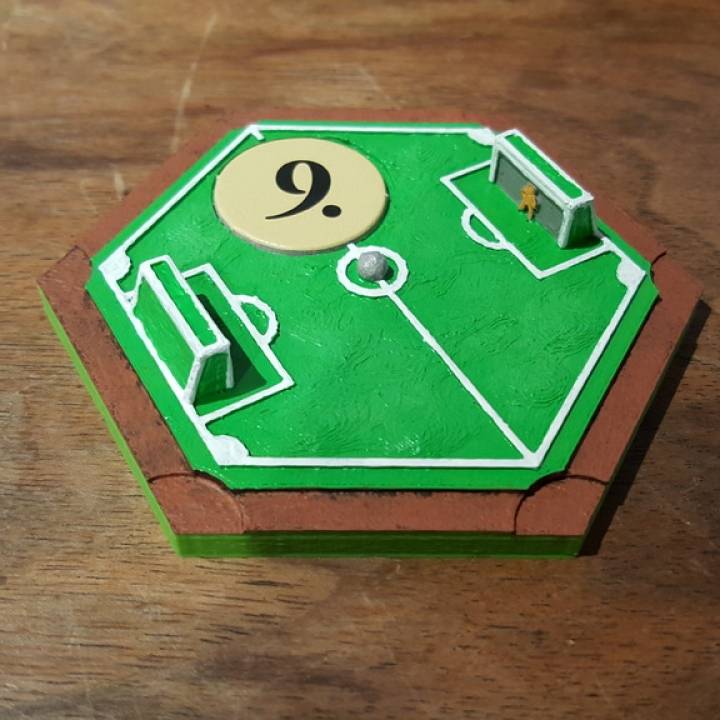 football fields variant settler catan board games fun game green small soccer settlers settlersofcatan tiny 3d pieces 3D print model - Mito3D