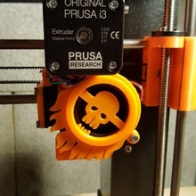 prusa i3 mk2 enfriamiento ventilador cubre construir 3d impresora cubierta carcasa funda versión fan 3d print model - Mito3D