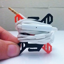 rapt - quick headphone wrapper gadgets & electronics easy headphones light small print holder 3d print model - Mito3D
