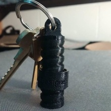 threaded key chain toy fashion & accessories keychain rod 3d print model - Mito3D
