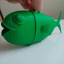 telescoping fish orament toys & games 3d print model - Mito3D