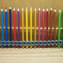 colorato matita catena giardino collegamento colorata 3d print model - Mito3D