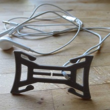 simplest headphone wrapper gadgets & electronics 3d print model - Mito3D