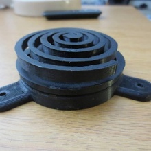 universal espiral carrete soporte construir 3d impresora filamento titular 3d print model - Mito3D