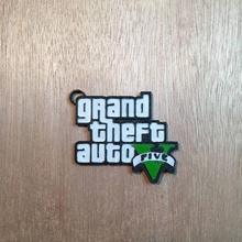 grand theft auto keychain fashion & accessories key gta rockstar gtav rockstar-games grand-theft-auto 3d print model - Mito3D