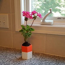 kendine sulama ekici 3 Bahçe güzel çiçek konteyner dekorasyon tasarım sıra kendin yap Eğitim eğlence altıgen ev mutfak modüler ofis bitki tencere okul Bilim tohum 3d print model - Mito3D