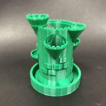 castello fioriera giardino tinkercad 3d print model - Mito3D