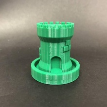 micro castle planter & garden tinkercad 3d print model - Mito3D