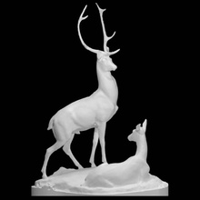 deers scan deer sculpture omsk 3d print model - Mito3D