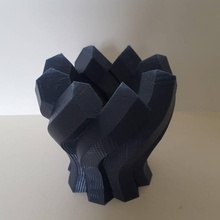 esagono contorto colonna pianta pentola vaso giardino fiore fiori tinkercad 3d print model - Mito3D