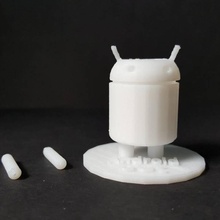 Android bot fleur pot jardin tinkercad 3d print model - Mito3D