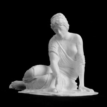 knucklebone player british museum london scan female sculpture marble britishmuseum knuckleboneplayer 3d print model - Mito3D