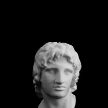 bust alexander great british museum london scan head sculpture marble britishmuseum alexanderthegreat hellenisticperiod hellenistic-sculpture 3d print model - Mito3D