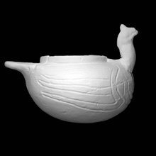 bird effigy bowl scan animal 3d print model - Mito3D