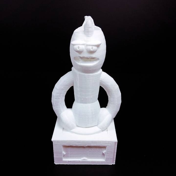 Sig meeseeks fiore pentola Rick morty fan arte tinkercadrick mortyflowerpot 3D print model - Mito3D