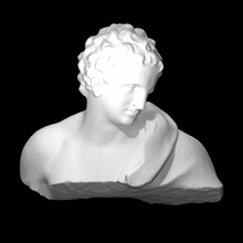 fragment bust mars scan man 3d print model - Mito3D