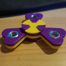 heart spinner 608zz bearing m8 nuts eu-version toys & games 608 fidget 3d print model - Mito3D