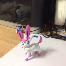 sylveon fan art figure pokemon eevee 3d print model - Mito3D