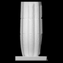 grey granite papyrus-column scan column fullsize 3d print model - Mito3D