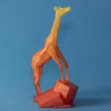escuela politécnica jirafa vr esculpir juguetes juegos animales escultura lowpoly 3d print model - Mito3D