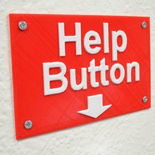 button sign fan art sighn 3d print model - Mito3D