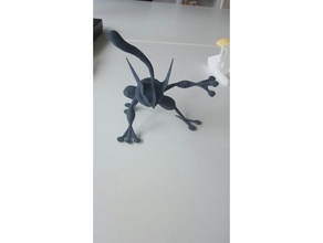 greninja fan arte Pokemon figure amiibo amphinobi 3d print model - Mito3D