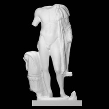 statue romain général analyse homme demi corps 3d print model - Mito3D